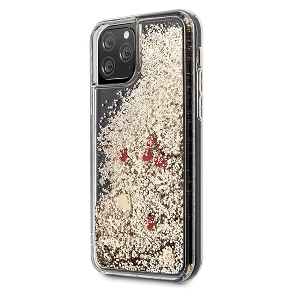 Guess Liquid Glitter Case - Hearts