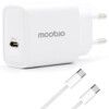 Moobio Vggladdare 25W + USB-C-kabel