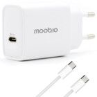 Moobio Vggladdare 25W + USB-C-kabel