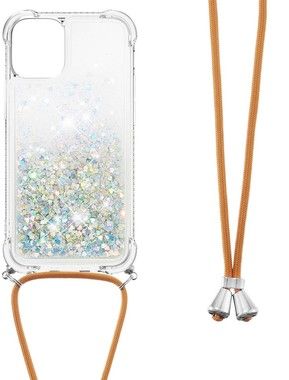 Trolsk Glitter Case with Necklace (iPhone 13)