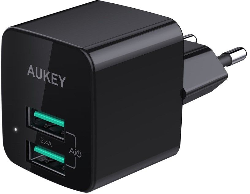 Aukey Väggladare 2x USB-A 12W