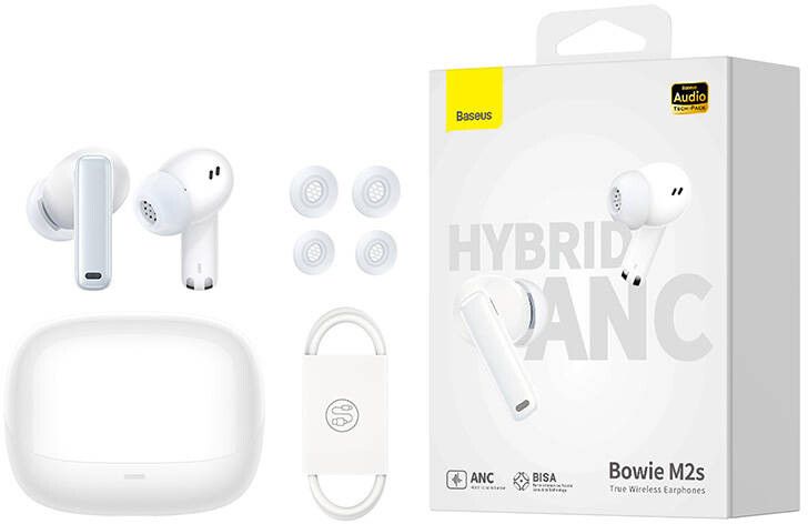 Baseus Bowie M2s TWS Earphones - Vit