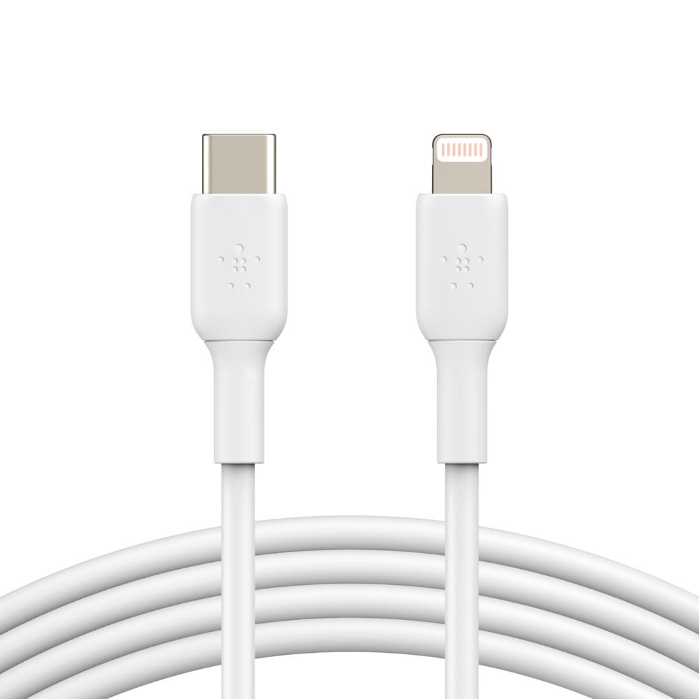 Belkin USB-C To Lightning Cable - Vit