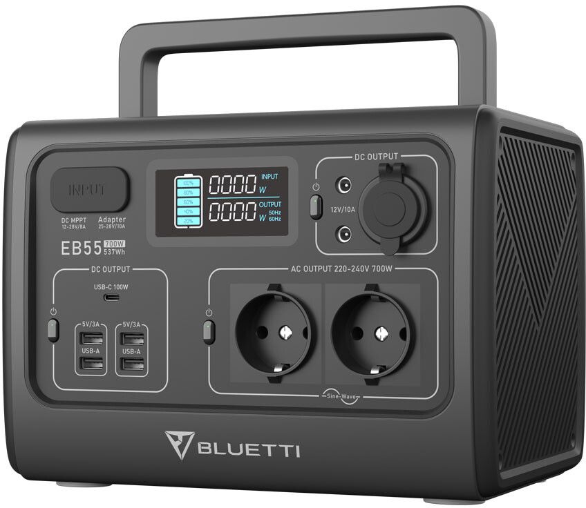 Bluetti PowerOak EB55 Power Station 537Wh