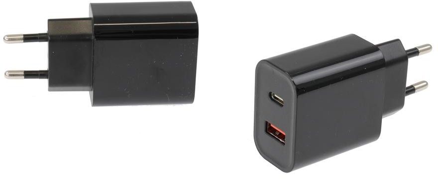 Brodit 945028 Väggladdare USB-A + USB-C