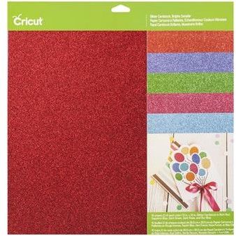 Cricut Glitter Cardstock Sampler 10-pack - Brights