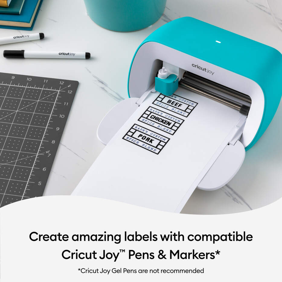 Cricut Joy Smart Label Writable Vinyl Removable - 4-pack - Transparent