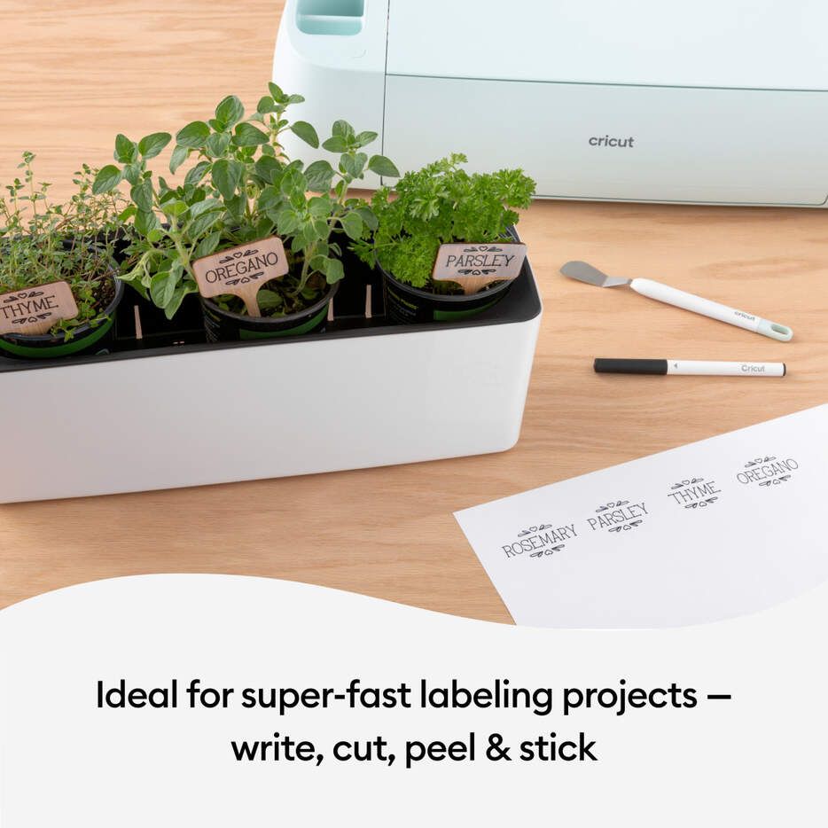 Cricut Smart Label Writable Vinyl Permanent - Svart