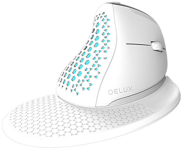 Delux Seeker Vertical Mouse - Blå