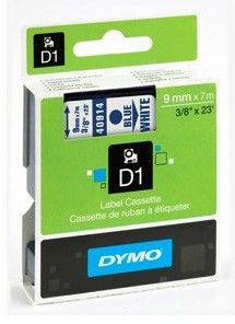 Dymo Tape D1 9mm x 7m - Svart/genomskinlig