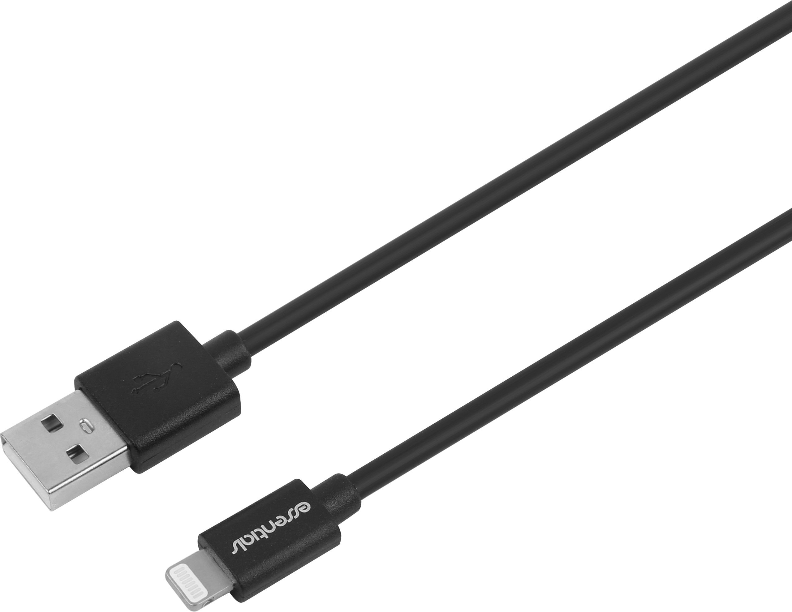 Essentials USB-A to Lightning Cable MFI - Vit 3 meter