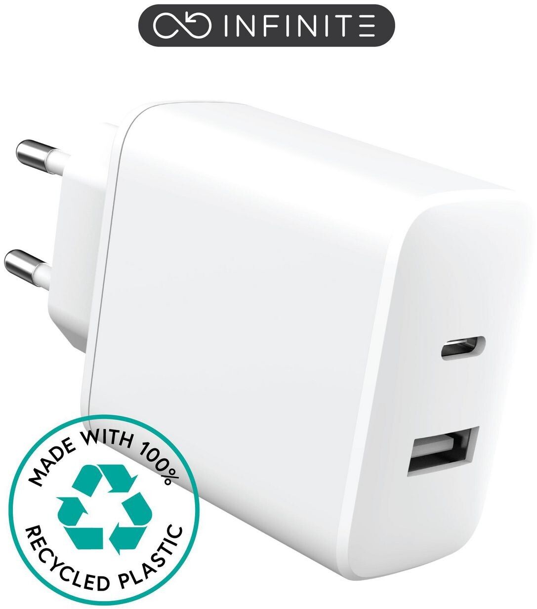 eStuff Infinite PD Wall Charger USB-C + USB-A