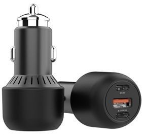 eStuff Tripple Car Charger 2x USB-C + 1x USB-A