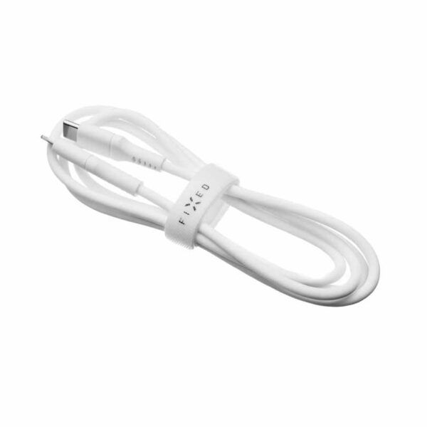 Fixed Liquid Silicone Cable USB-C/USB-C Cable 60W - 1,2 meter vit | Kablar//iPad//Generella iPad-tillbehör//USB-C till USB-C-kablar | AlltMobil