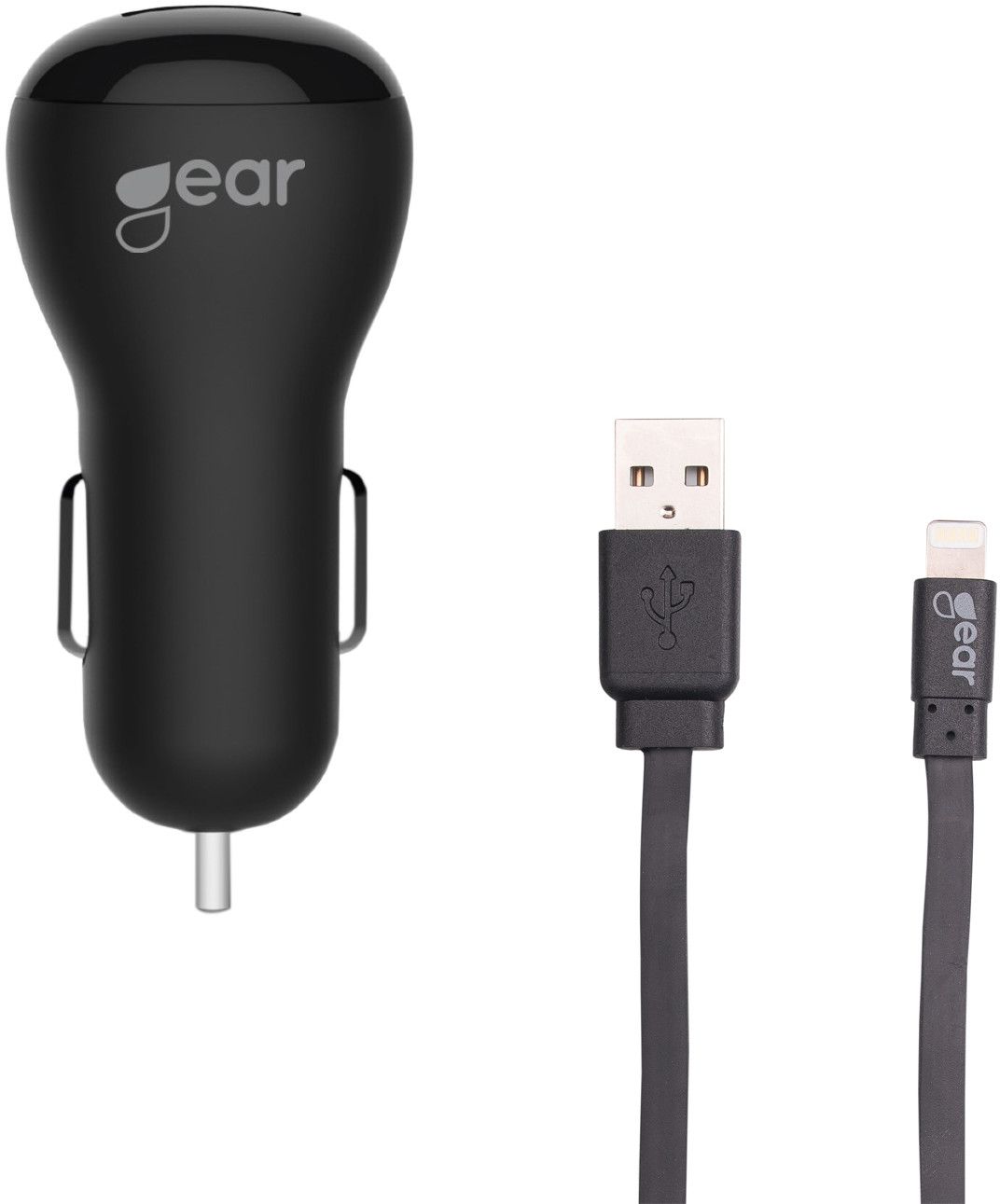 Gear Car Charger Lightning 2xUSB 2,4A