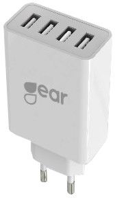 Gear Laddare 220V 4xUSB-A 5A/25W