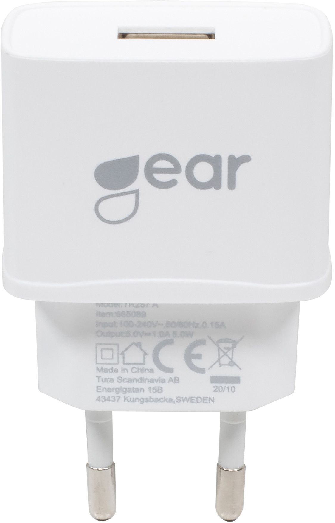 Gear Laddare 220V USB-A 1A