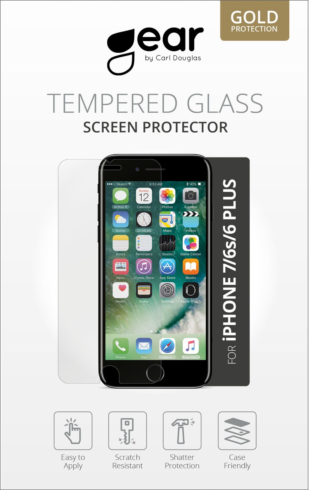 Gear Tempered Glass