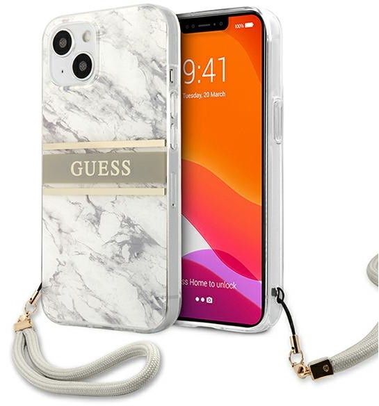 Guess Case Marble with Hand Strap