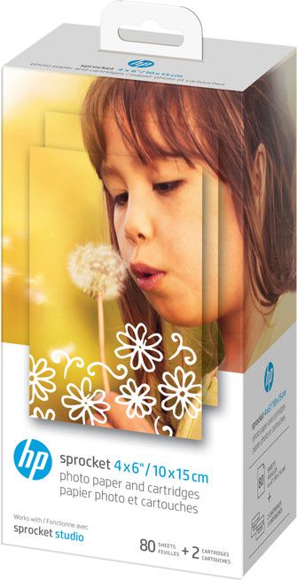 HP Sprocket Studio Paper 4x6" 80-pack