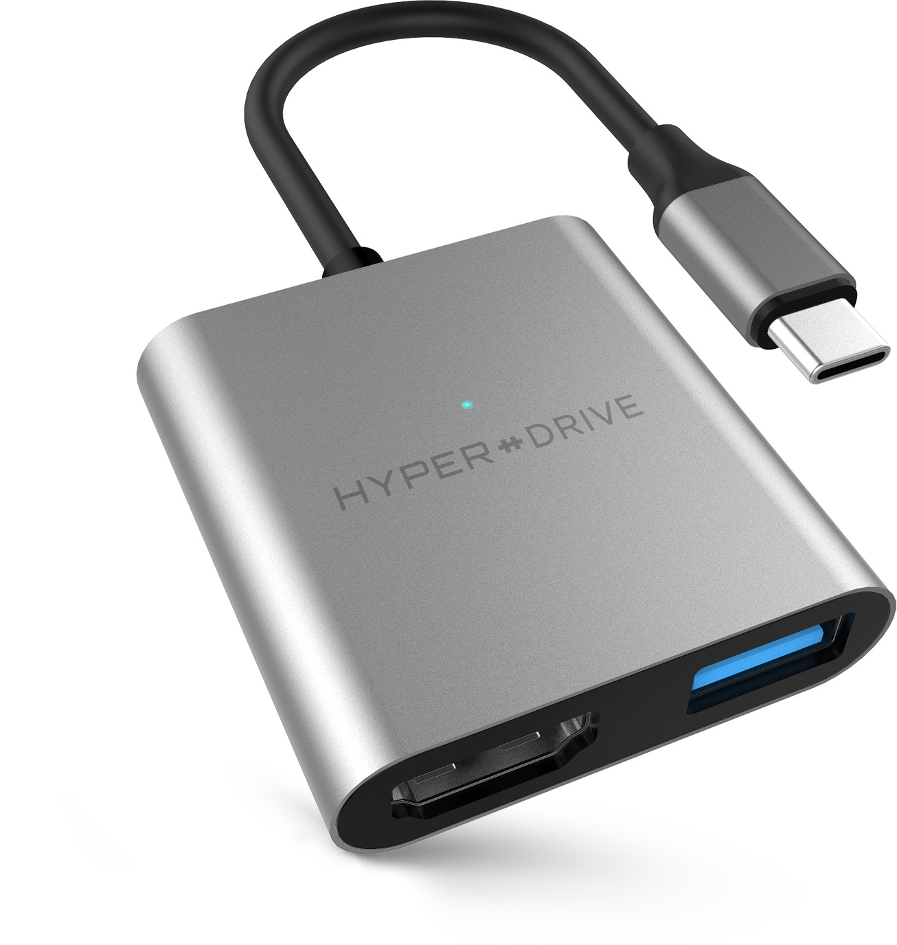 HyperDrive 3-in-1 USB-C Hub 4K HDMI - Silver