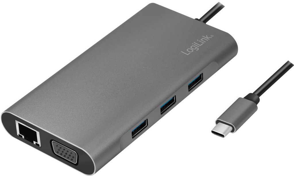 LogiLink USB 3.2 Gen 1 USB-C Docking Station 10-port