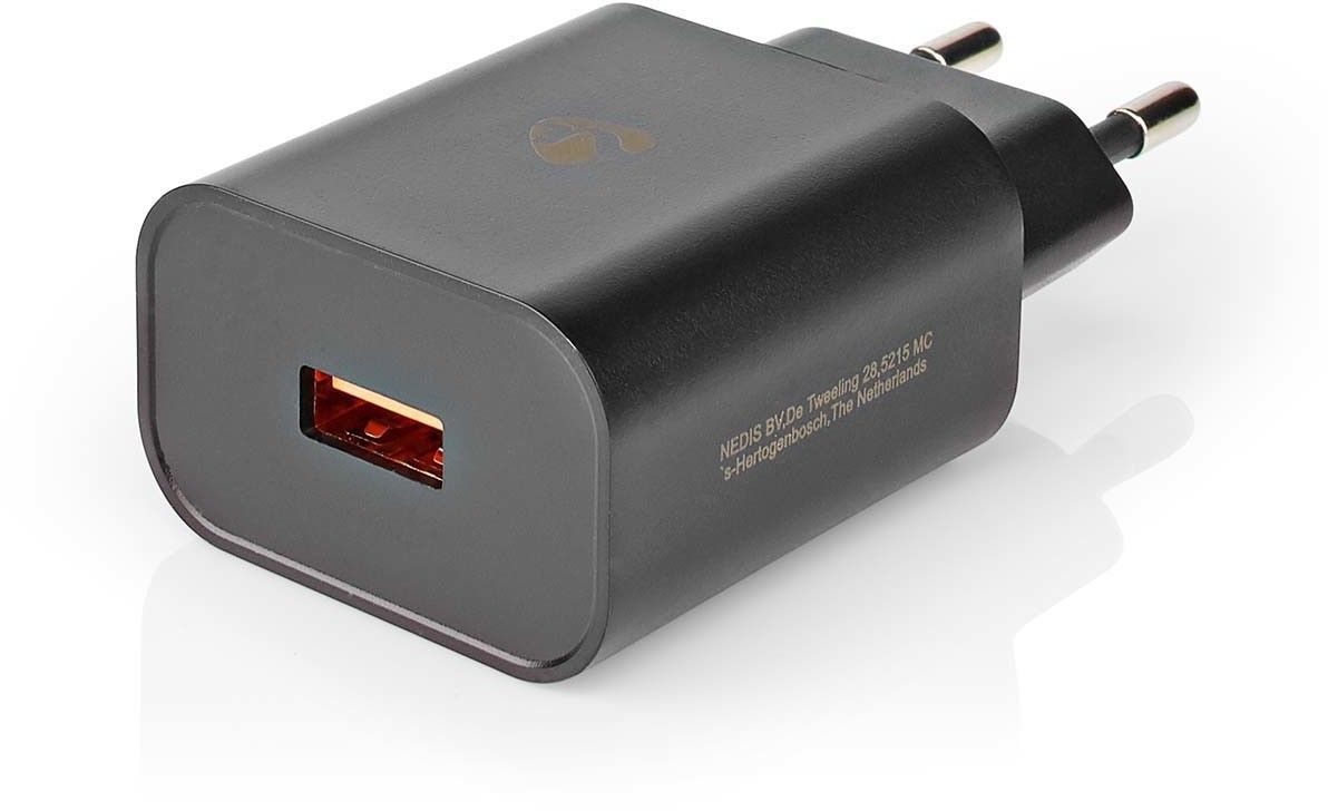 Nedis Universal USB-A Wall Charger 3A - Svart