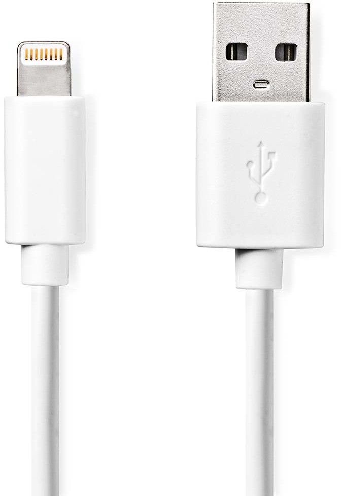 Nedis USB-A to Lightning Cable - 1 meter vit