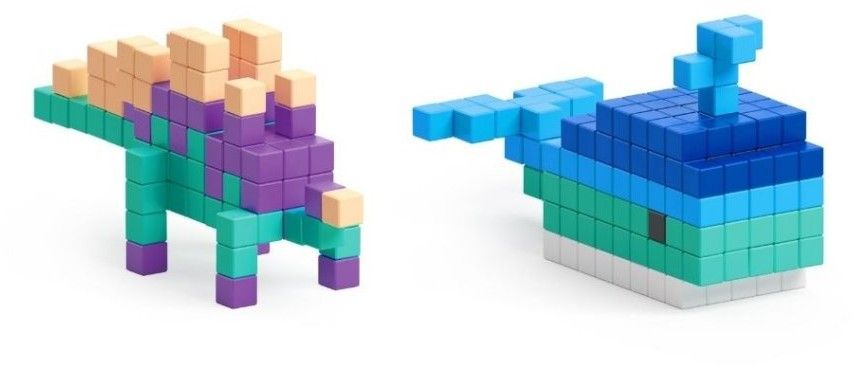 Pixio 800 Magnetic Blocks in 16 Colours