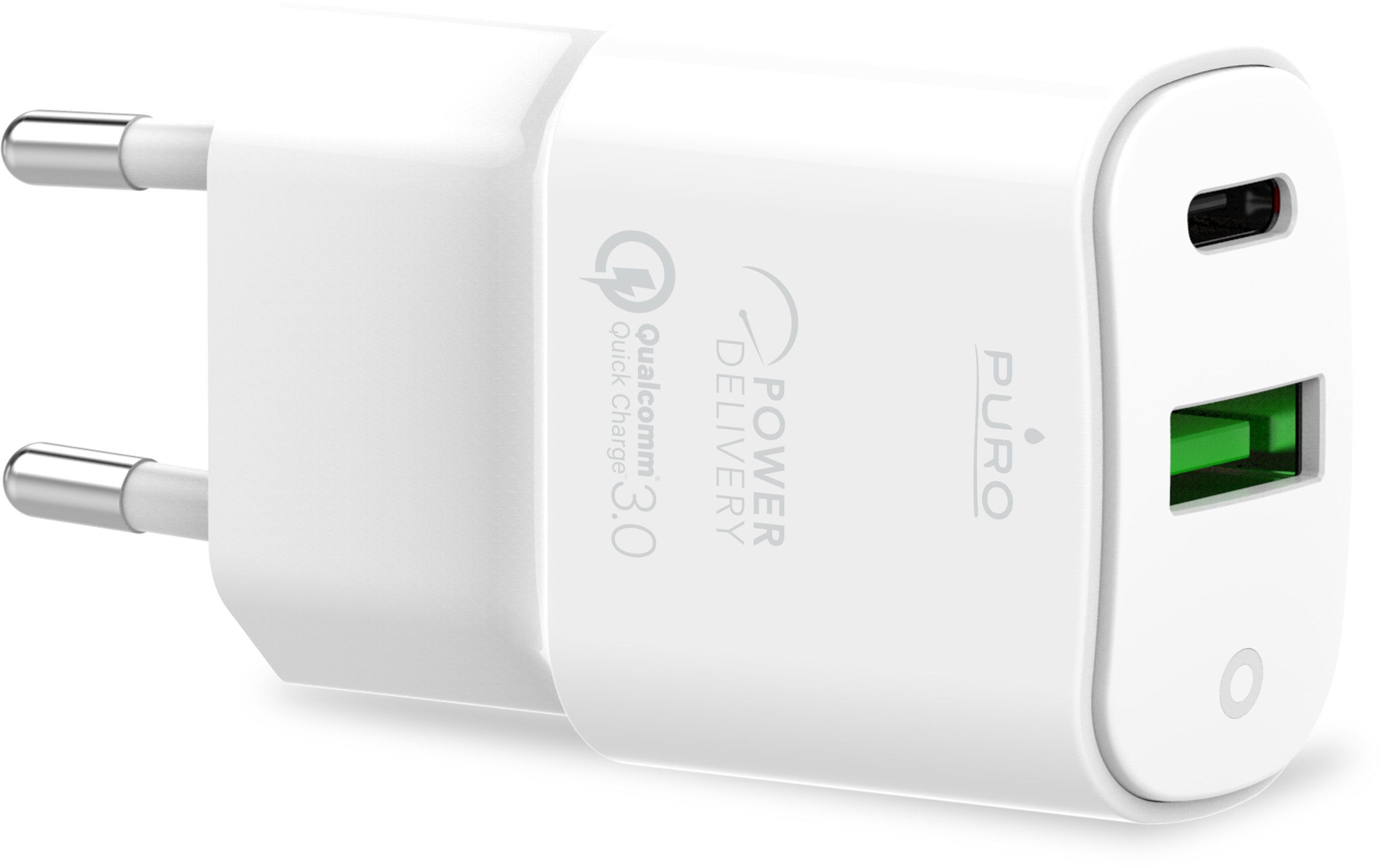 Puro Wall Charger USB-C + USB-A 20W