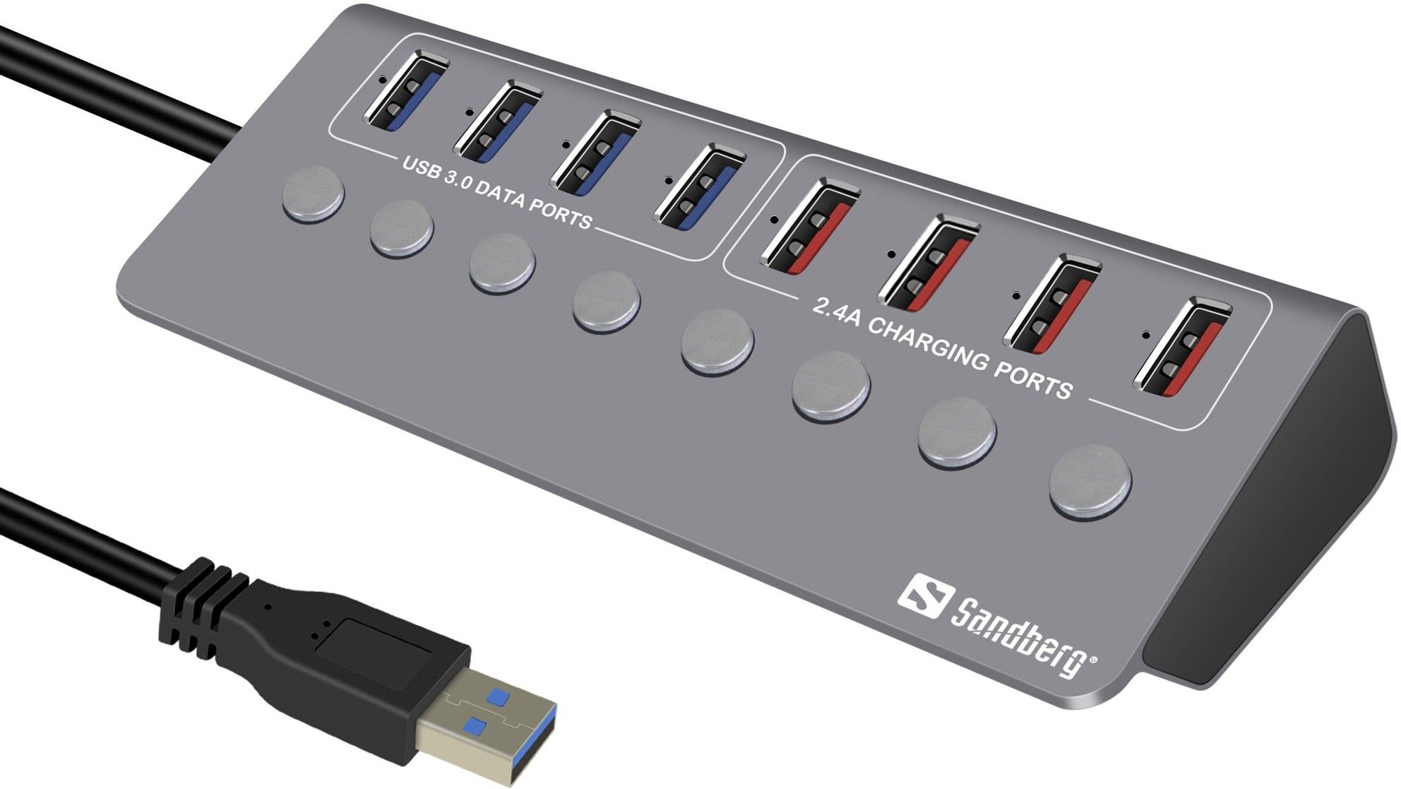 Sandberg USB 3.0 Hub 4xData + 4xCharge