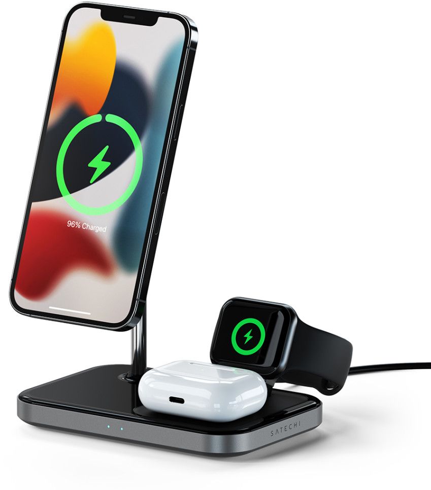 Satechi 3-in-1 Magnetic Wireless Charging Stand