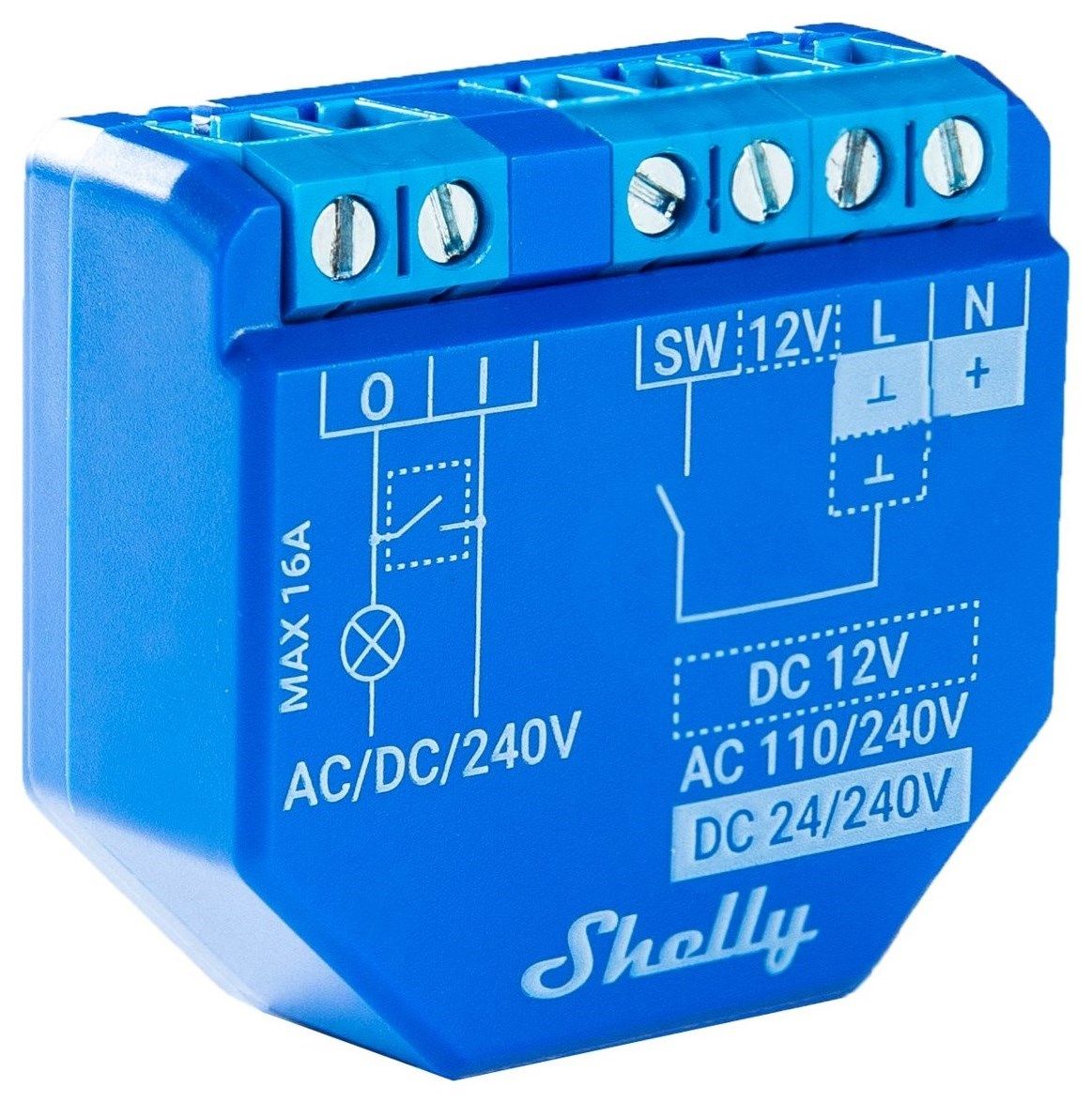 Shelly Plus 1 - infälld strömbrytare