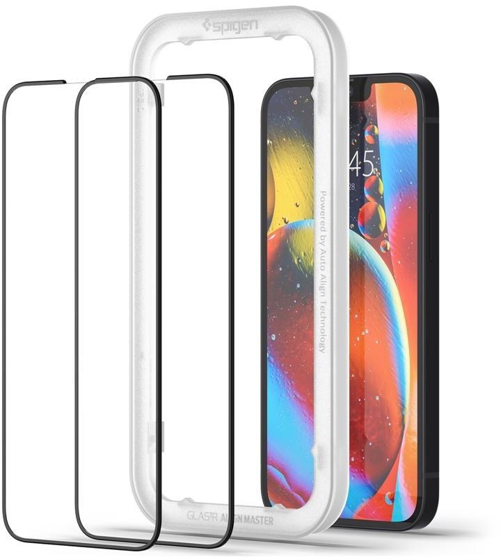 Spigen GLAS.tR AlignMaster Full Coverage | iPhone//Skärmskydd//iPhone 13 Pro Max//Härdat glas | AlltMobil