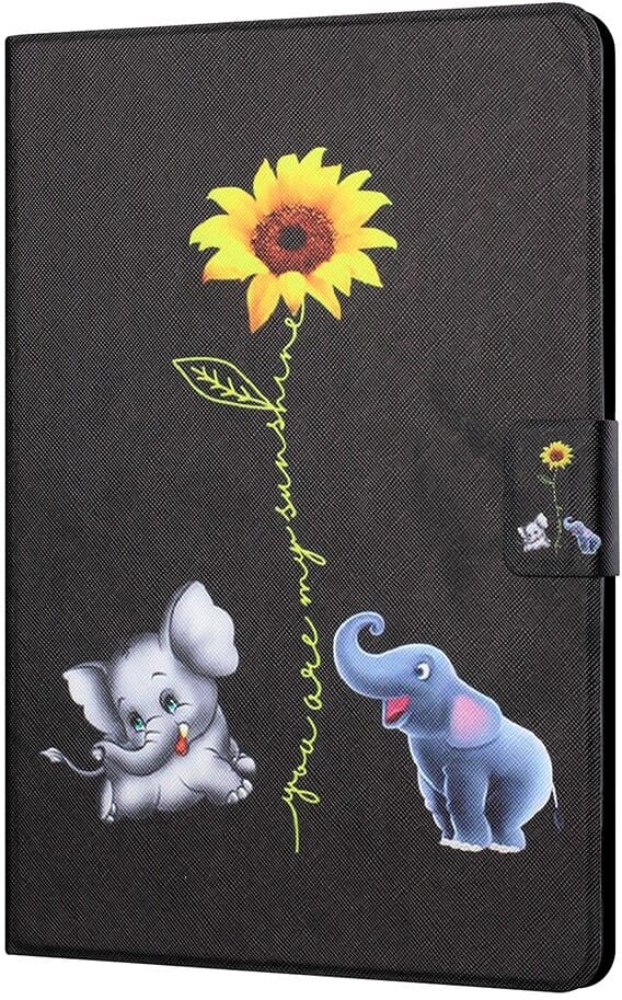 Trolsk Card Slot Folio - Elephants & Sunflower