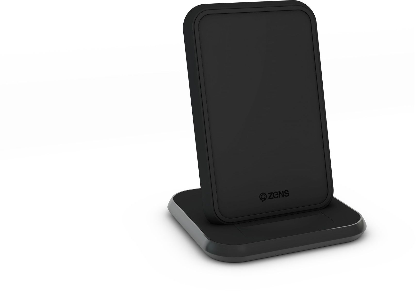 Zens Stand Aluminium Wireless Charger 10W - Svart